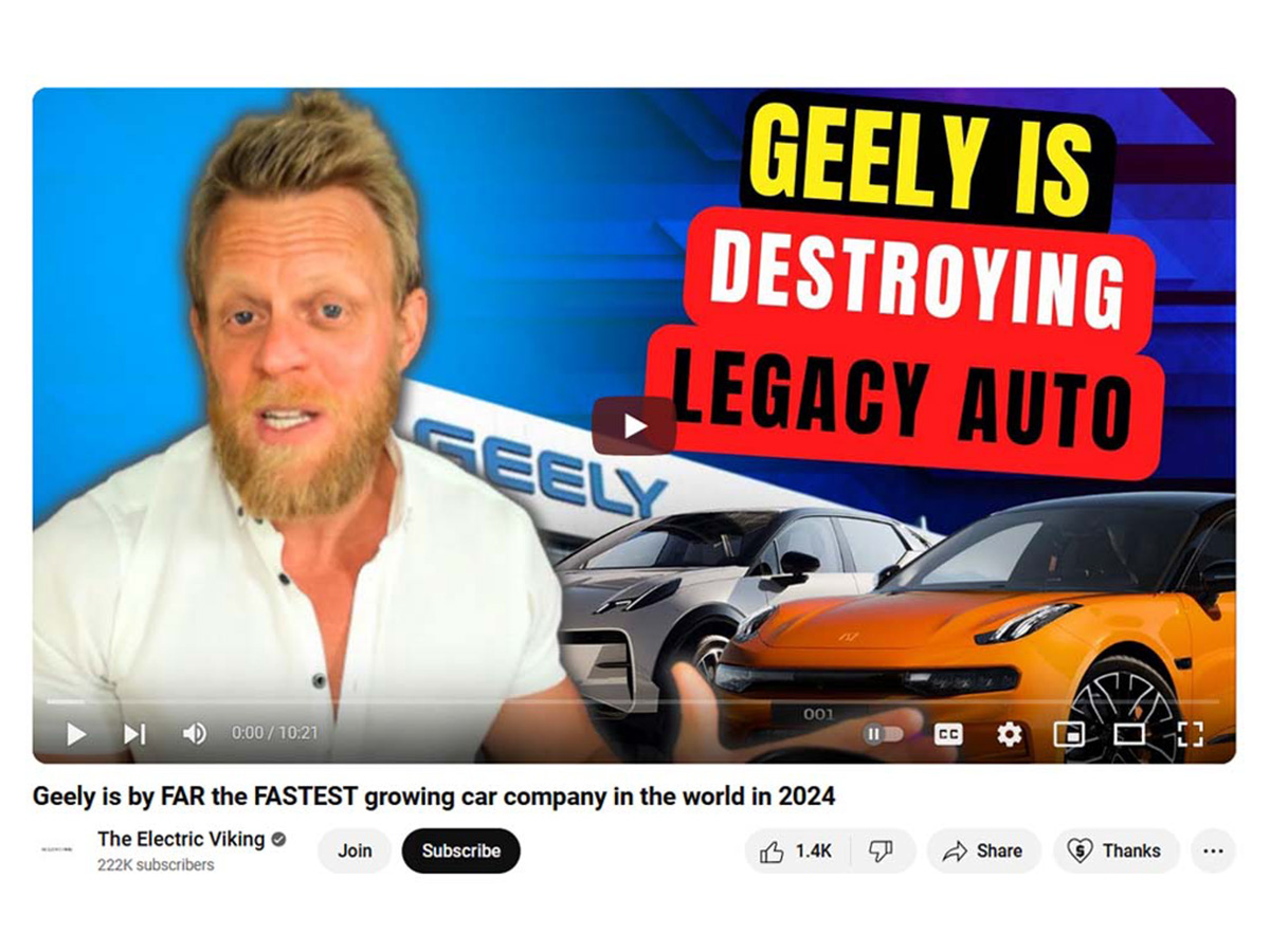 Geely Auto je najbrže rastući proizvođač automobila na svijetu<br>Bloomberg.com, 28.06.2024