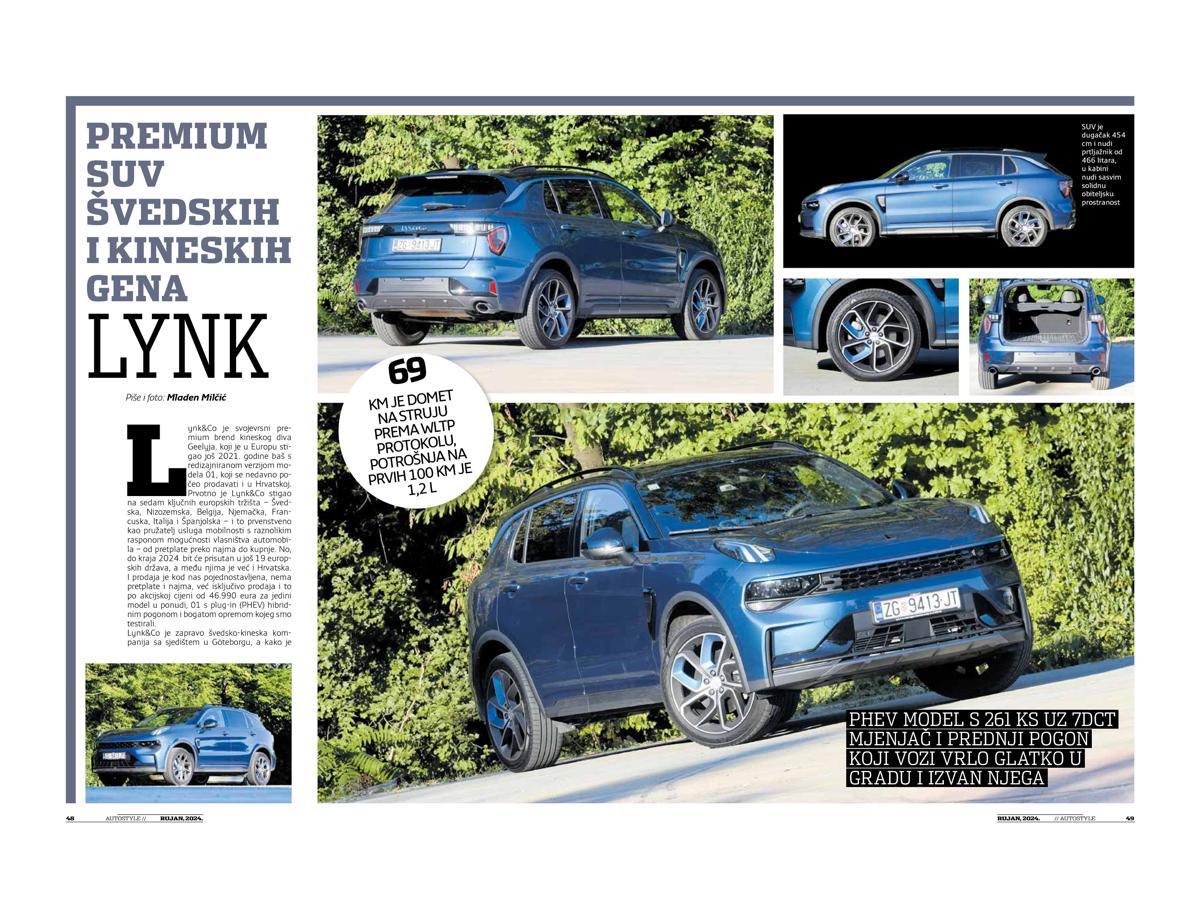 Lynk: Premium SUV švedskih i kineskih gena<br>AutoStyle, rujan 2024.