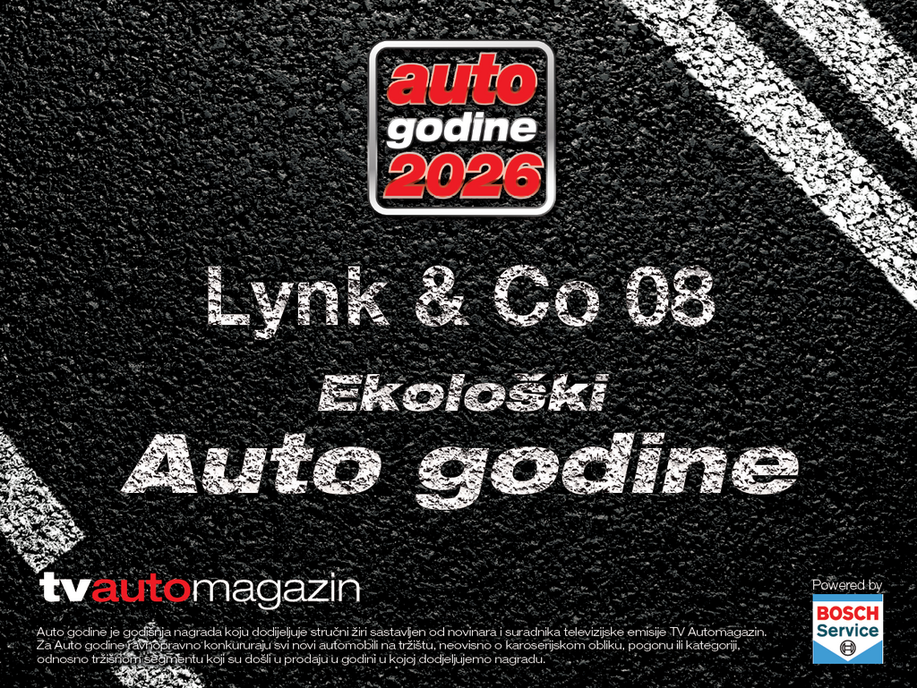 Ekološki auto godine 2026: Lynk & Co 08