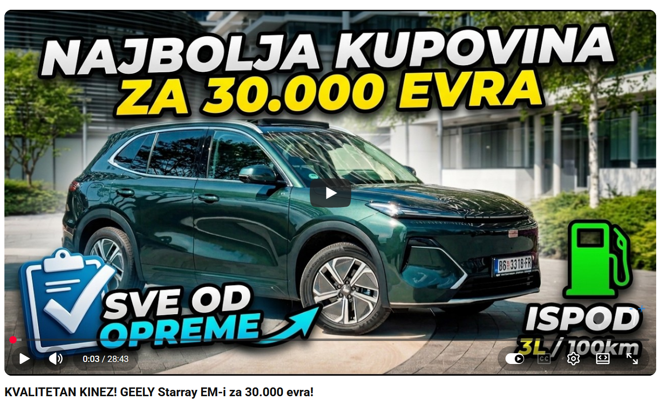 Testosteeron testirao Geely Starray EM-i