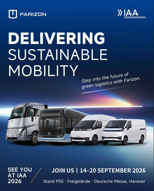 Το Geely Farizon θα κάνει πρεμιέρα στην έκθεση IAA Transportation 2026 με τρία πλήρως ηλεκτρικά μοντέλα